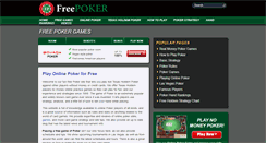 Desktop Screenshot of freepoker.com